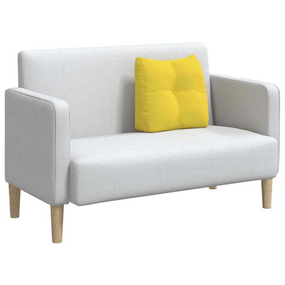 Produktbild för Ryggkudde Ljusgul 45 x 24 x 50 cm tyg