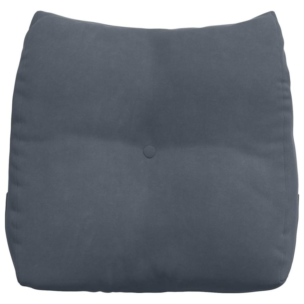 Produktbild för Ryggkudde Mörkgrå 45 x 24 x 50 cm Sammet