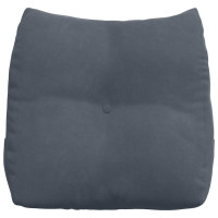 Produktbild för Ryggkudde Mörkgrå 45 x 24 x 50 cm Sammet