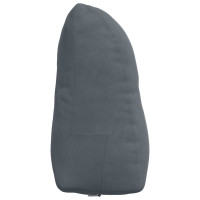 Produktbild för Ryggkudde Mörkgrå 45 x 24 x 50 cm Sammet