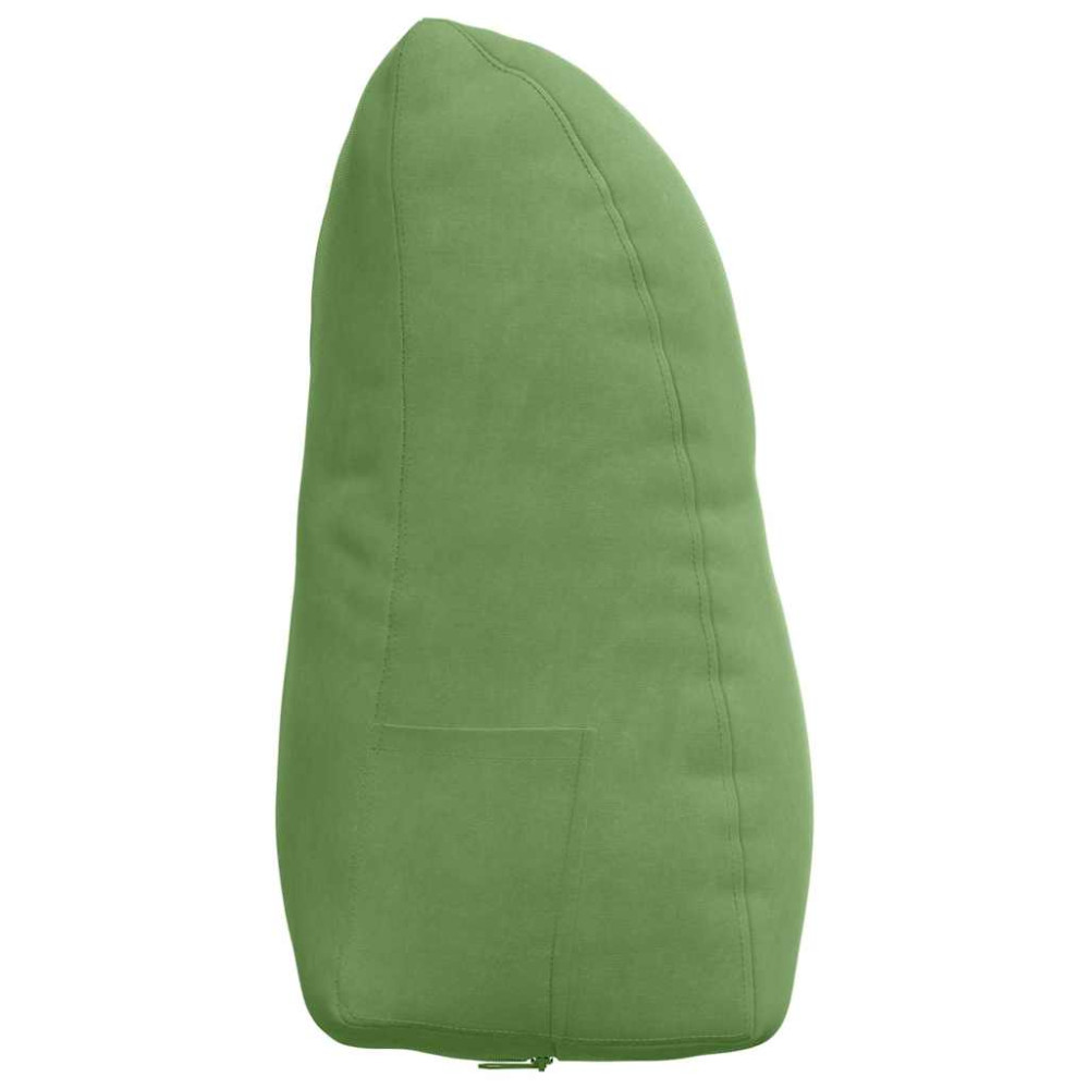Produktbild för Ryggkudde Ljusgrön 45 x 24 x 50 cm Sammet