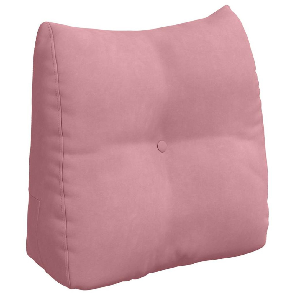 Produktbild för Ryggkudde Rosa 45 x 24 x 50 cm Sammet