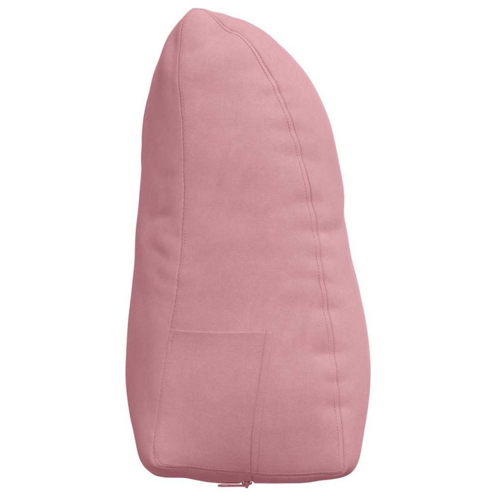 Produktbild för Ryggkudde Rosa 45 x 24 x 50 cm Sammet