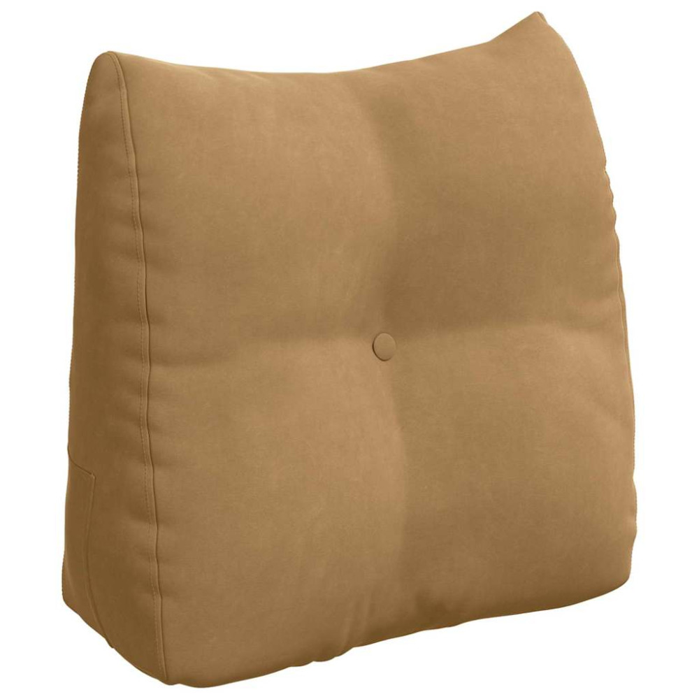 Produktbild för Ryggkudde Brun 45 x 24 x 50 cm Sammet