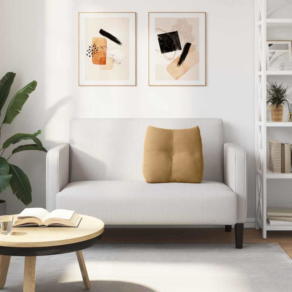 Produktbild för Ryggkudde Brun 45 x 24 x 50 cm Sammet