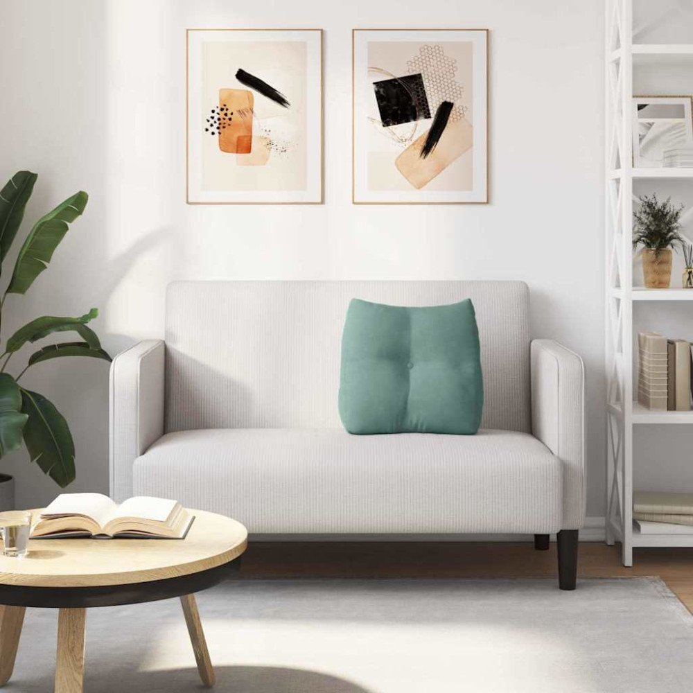 Produktbild för Ryggkudde Havgrön 45 x 24 x 50 cm Sammet