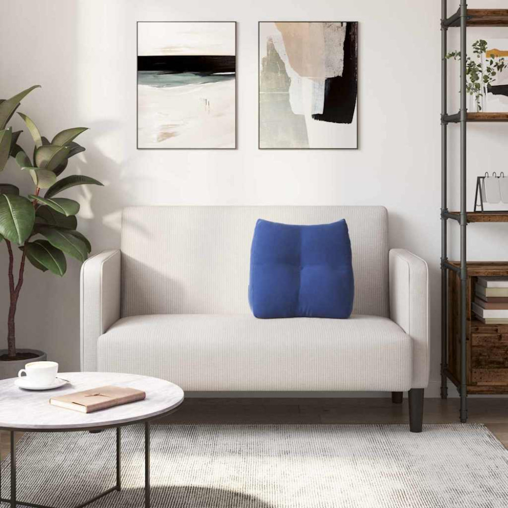 Produktbild för Ryggkudde Polisblå 45 x 24 x 50 cm Sammet