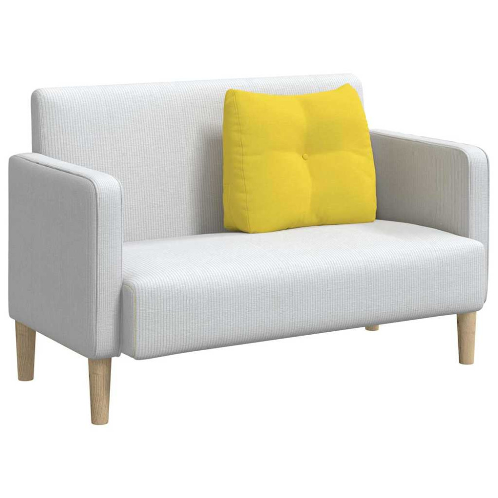 Produktbild för Ryggkudde Ljusgul 60 x 24 x 50 cm tyg