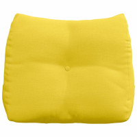 Produktbild för Ryggkudde Ljusgul 60 x 24 x 50 cm tyg