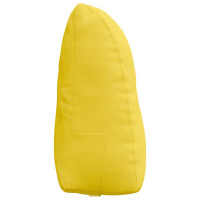 Produktbild för Ryggkudde Ljusgul 60 x 24 x 50 cm tyg