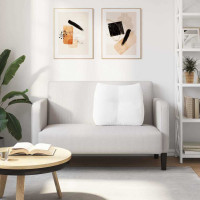 Produktbild för Ryggkudde Vit 60 x 24 x 50 cm tyg