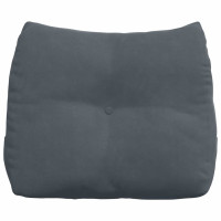 Produktbild för Ryggkudde Mörkgrå 60 x 24 x 50 cm Sammet