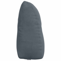 Produktbild för Ryggkudde Mörkgrå 60 x 24 x 50 cm Sammet