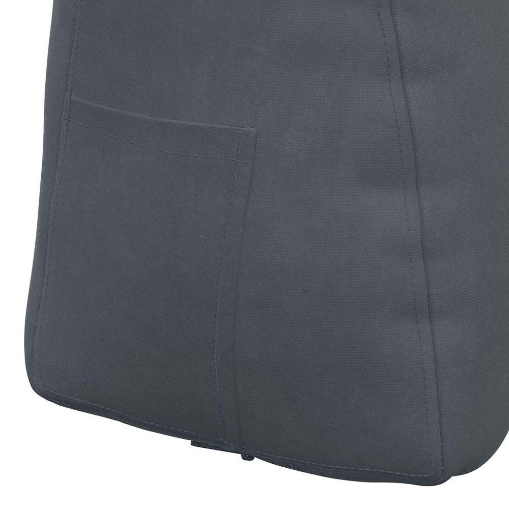 Produktbild för Ryggkudde Mörkgrå 60 x 24 x 50 cm Sammet