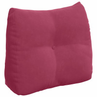 Produktbild för Ryggkudde Vinröd 60 x 24 x 50 cm Sammet