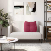 Produktbild för Ryggkudde Vinröd 60 x 24 x 50 cm Sammet
