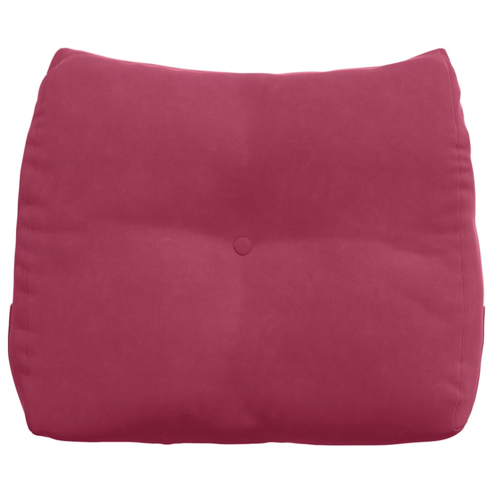 Produktbild för Ryggkudde Vinröd 60 x 24 x 50 cm Sammet