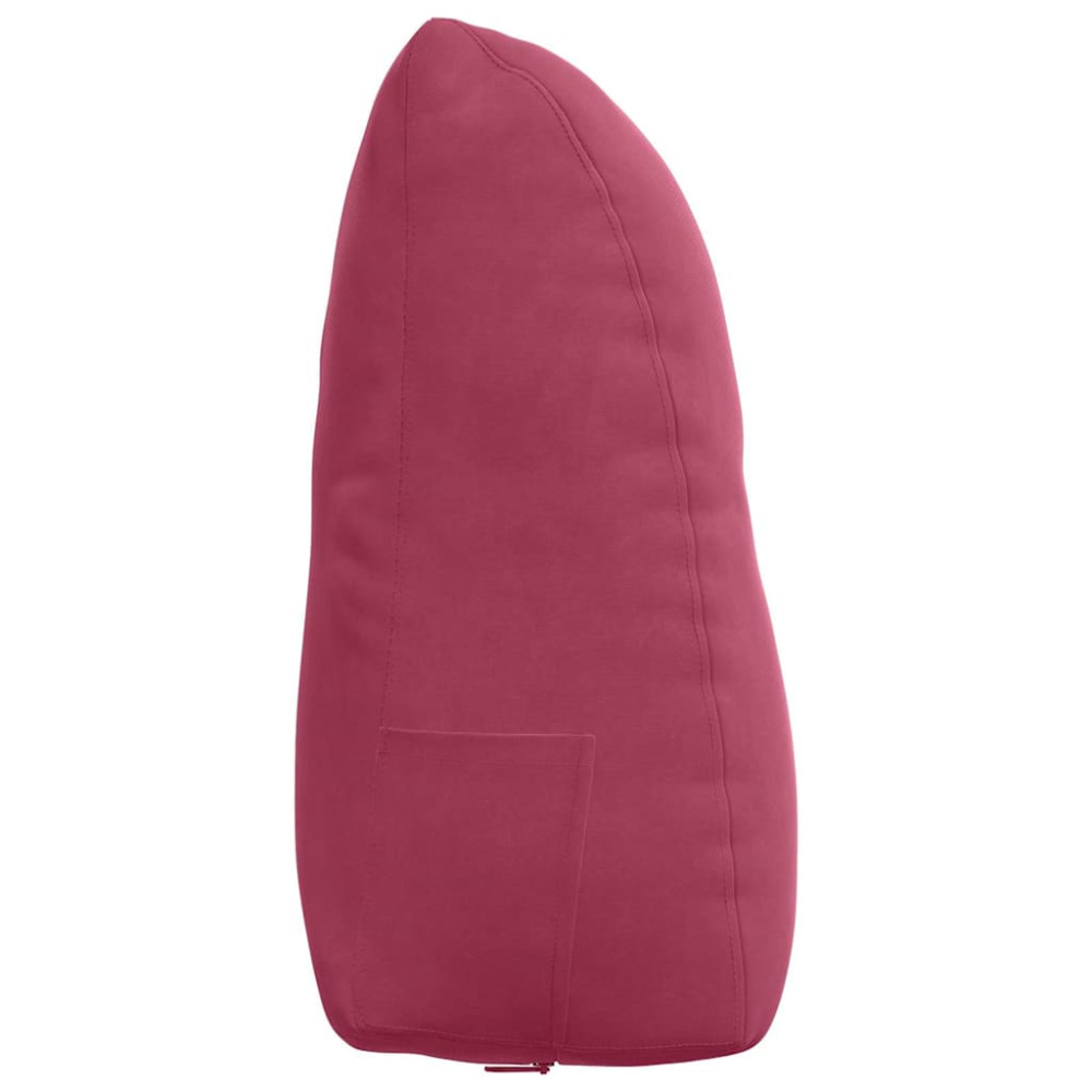 Produktbild för Ryggkudde Vinröd 60 x 24 x 50 cm Sammet