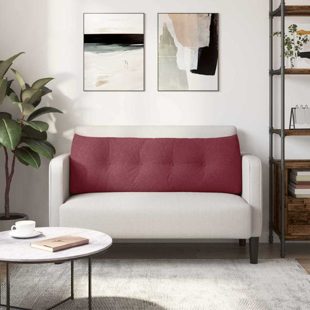 Produktbild för Ryggkudde Vinröd 140 x 24 x 50 cm tyg