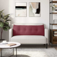 Produktbild för Ryggkudde Vinröd 140 x 24 x 50 cm tyg