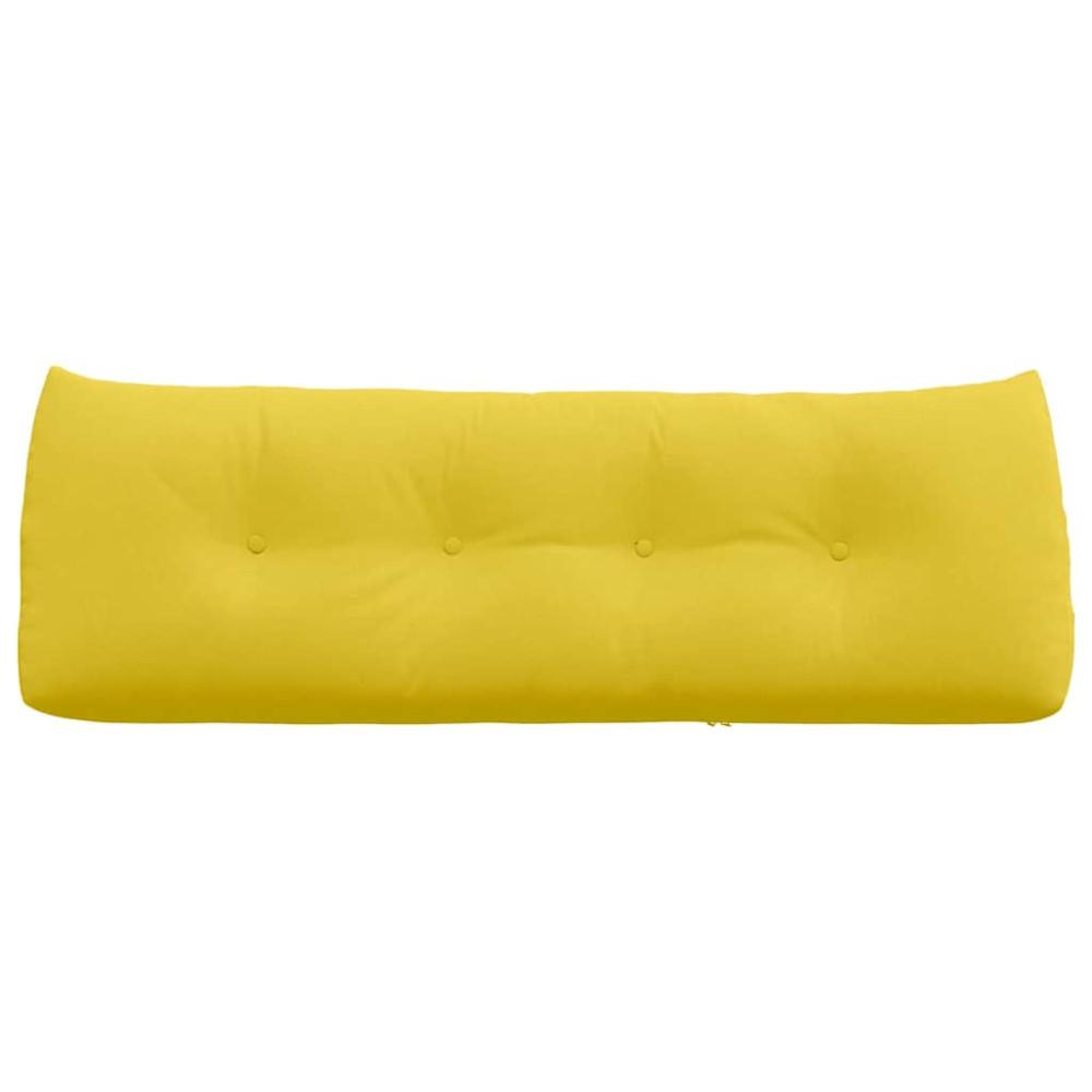 Produktbild för Ryggkudde Ljusgul 140 x 24 x 50 cm tyg