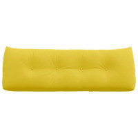 Produktbild för Ryggkudde Ljusgul 140 x 24 x 50 cm tyg