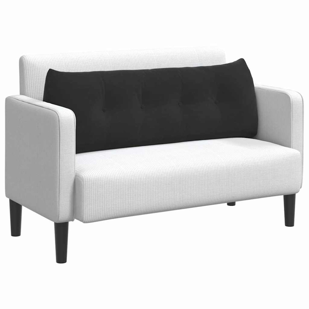 Produktbild för Ryggkudde Svart 140 x 24 x 50 cm Sammet