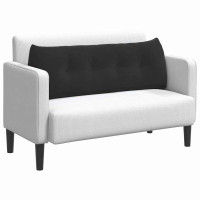 Produktbild för Ryggkudde Svart 140 x 24 x 50 cm Sammet