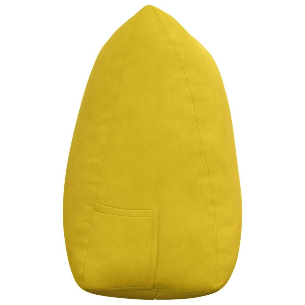 Produktbild för Ryggkudde Gul 140 x 24 x 50 cm Sammet