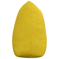 Produktbild för Ryggkudde Gul 140 x 24 x 50 cm Sammet