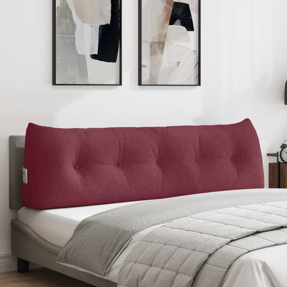 Produktbild för Ryggkudde Vinröd 160 x 24 x 50 cm tyg
