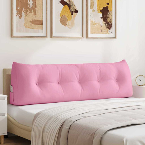 vidaXL Ryggkudde Rosa 160 x 24 x 50 cm tyg