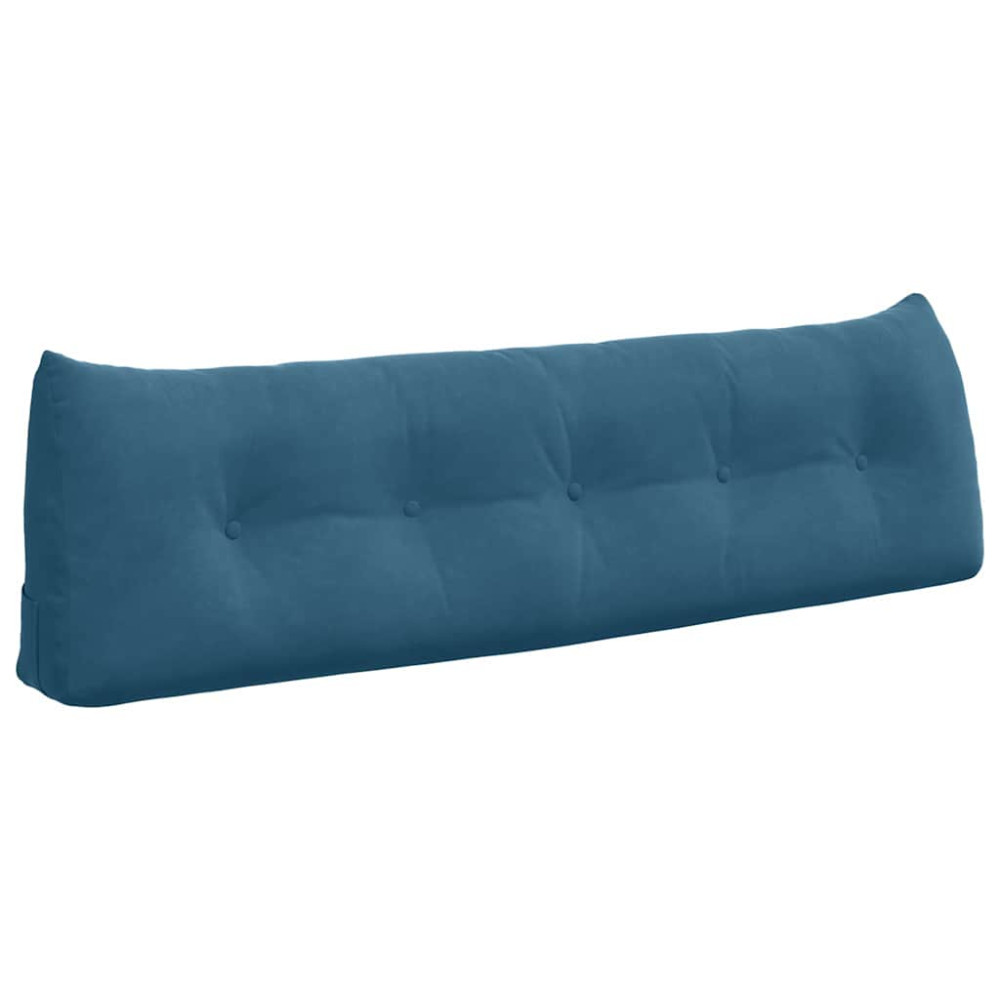 Produktbild för Ryggkudde Blå 160 x 24 x 50 cm Sammet
