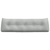 Produktbild för Ryggkudde Ljusgrå 160 x 24 x 50 cm Sammet