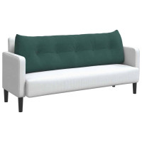 Produktbild för Ryggkudde Mörkgrön 160 x 24 x 50 cm Sammet