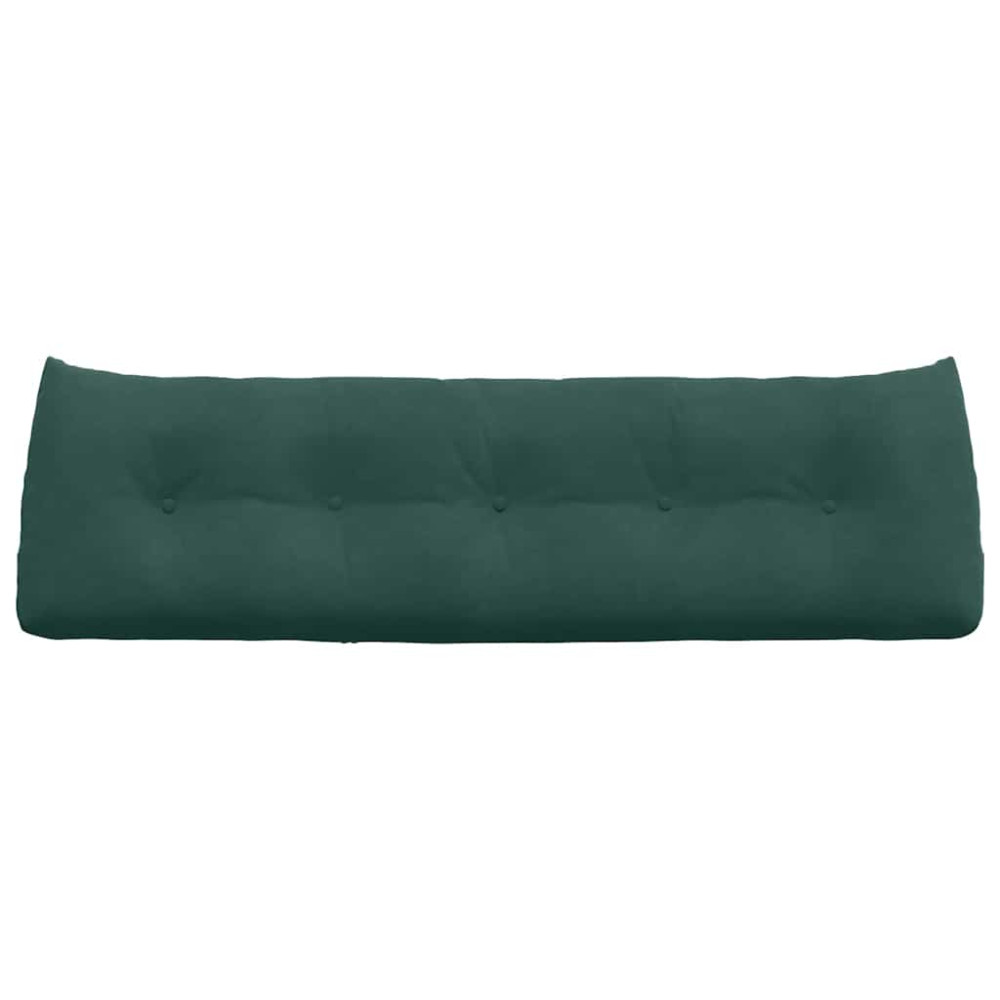 Produktbild för Ryggkudde Mörkgrön 160 x 24 x 50 cm Sammet