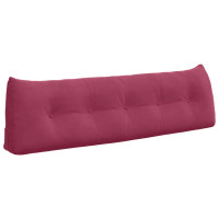 Produktbild för Ryggkudde Vinröd 160 x 24 x 50 cm Sammet