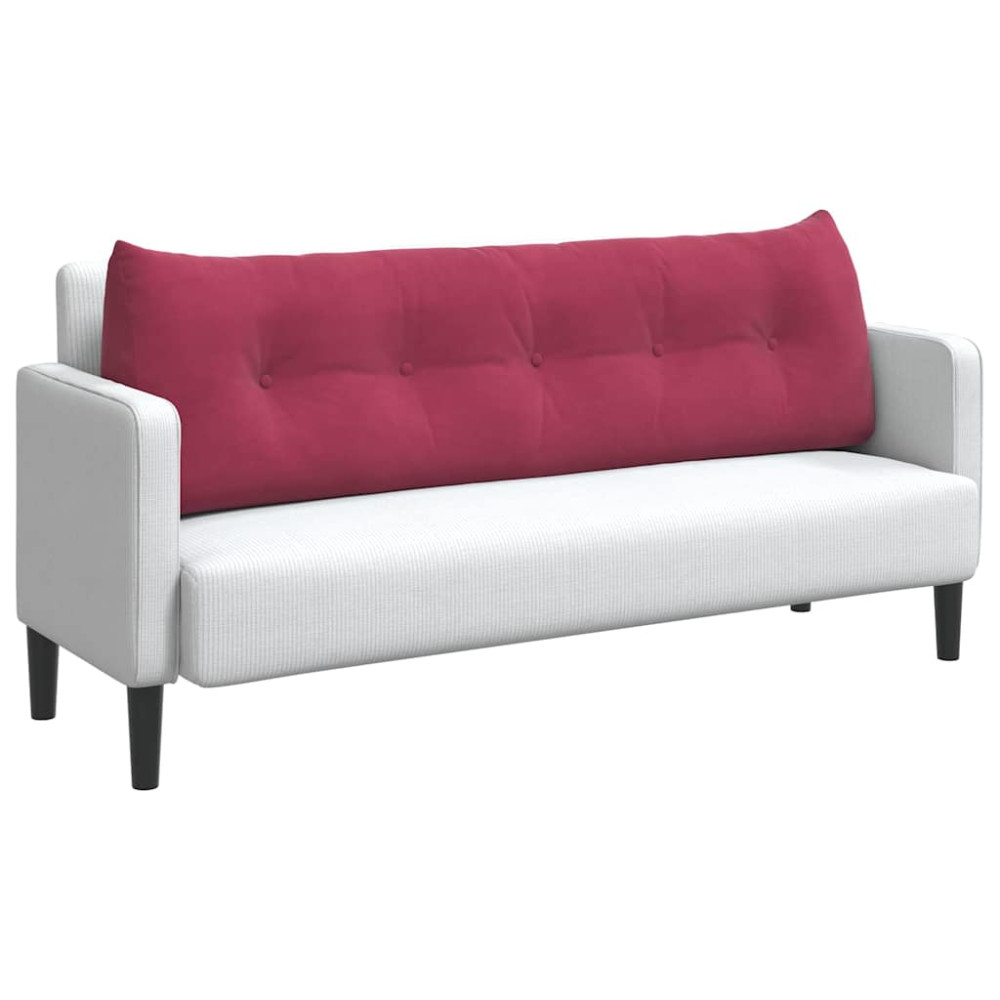 Produktbild för Ryggkudde Vinröd 160 x 24 x 50 cm Sammet