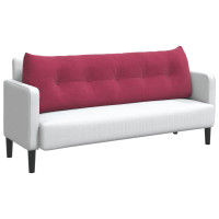 Produktbild för Ryggkudde Vinröd 160 x 24 x 50 cm Sammet