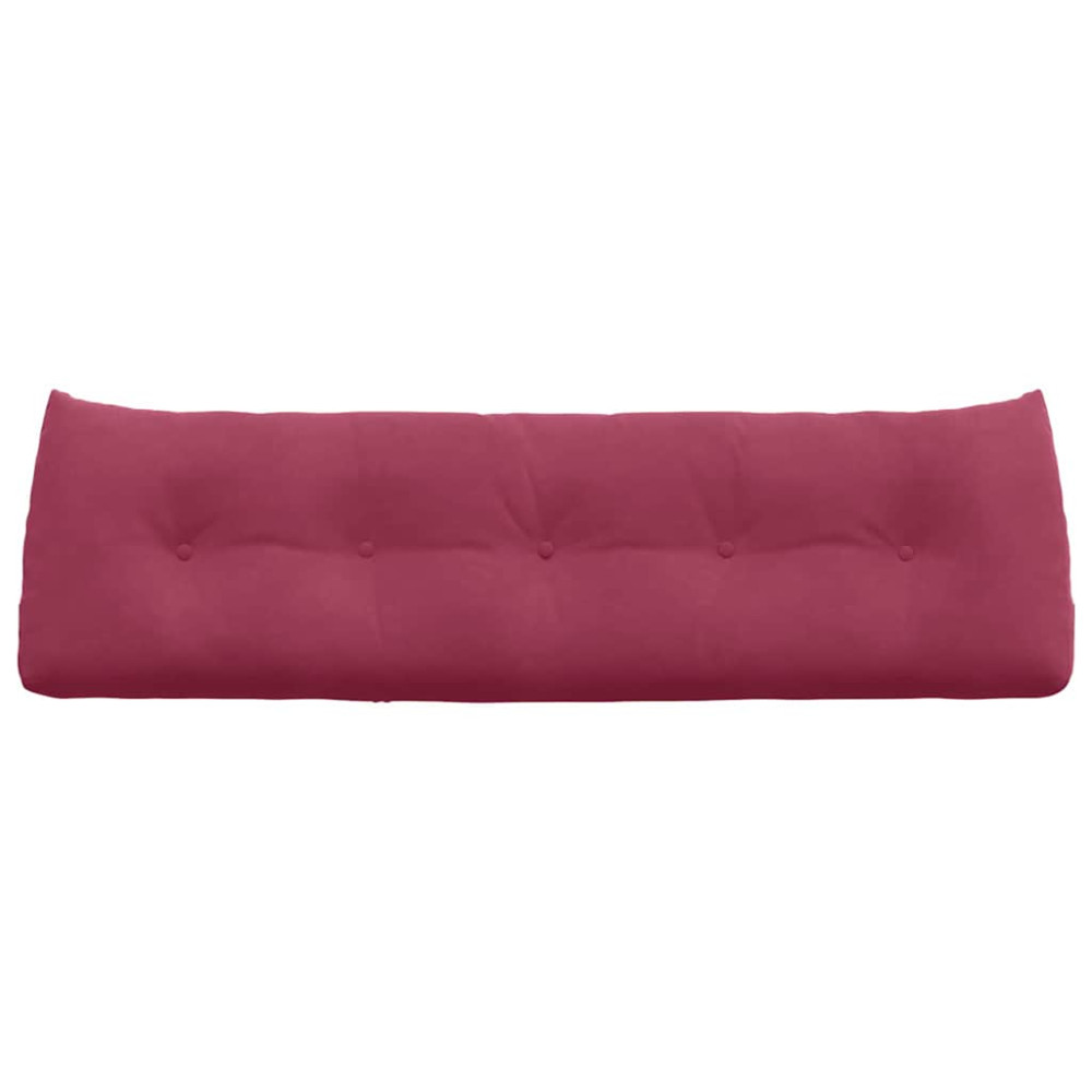 Produktbild för Ryggkudde Vinröd 160 x 24 x 50 cm Sammet