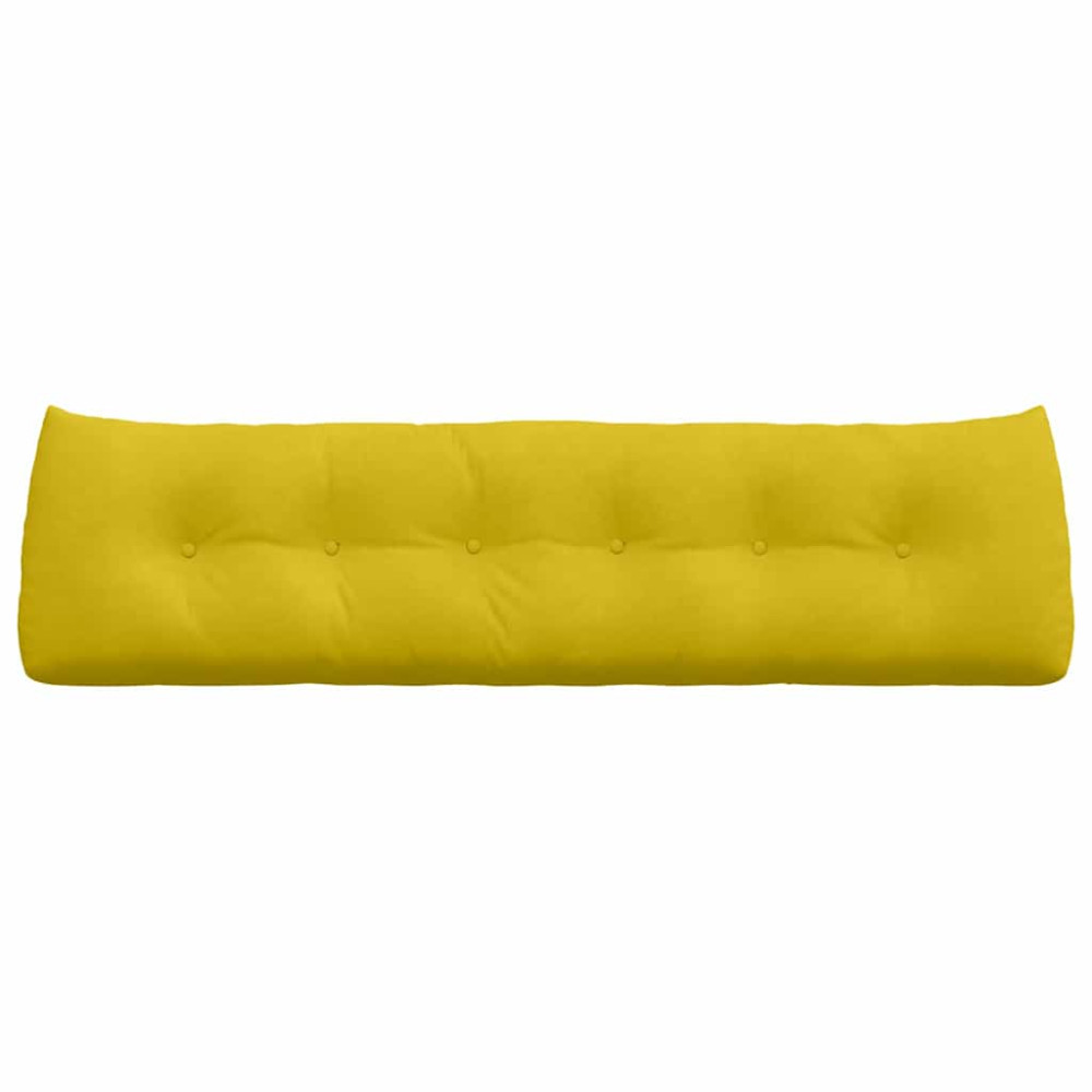 Produktbild för Ryggkudde Gul 180 x 24 x 50 cm Sammet