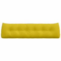 Produktbild för Ryggkudde Gul 180 x 24 x 50 cm Sammet