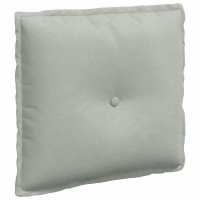 Produktbild för Ryggkudde Ljusgrå 50 x 45 cm Kordread tyg