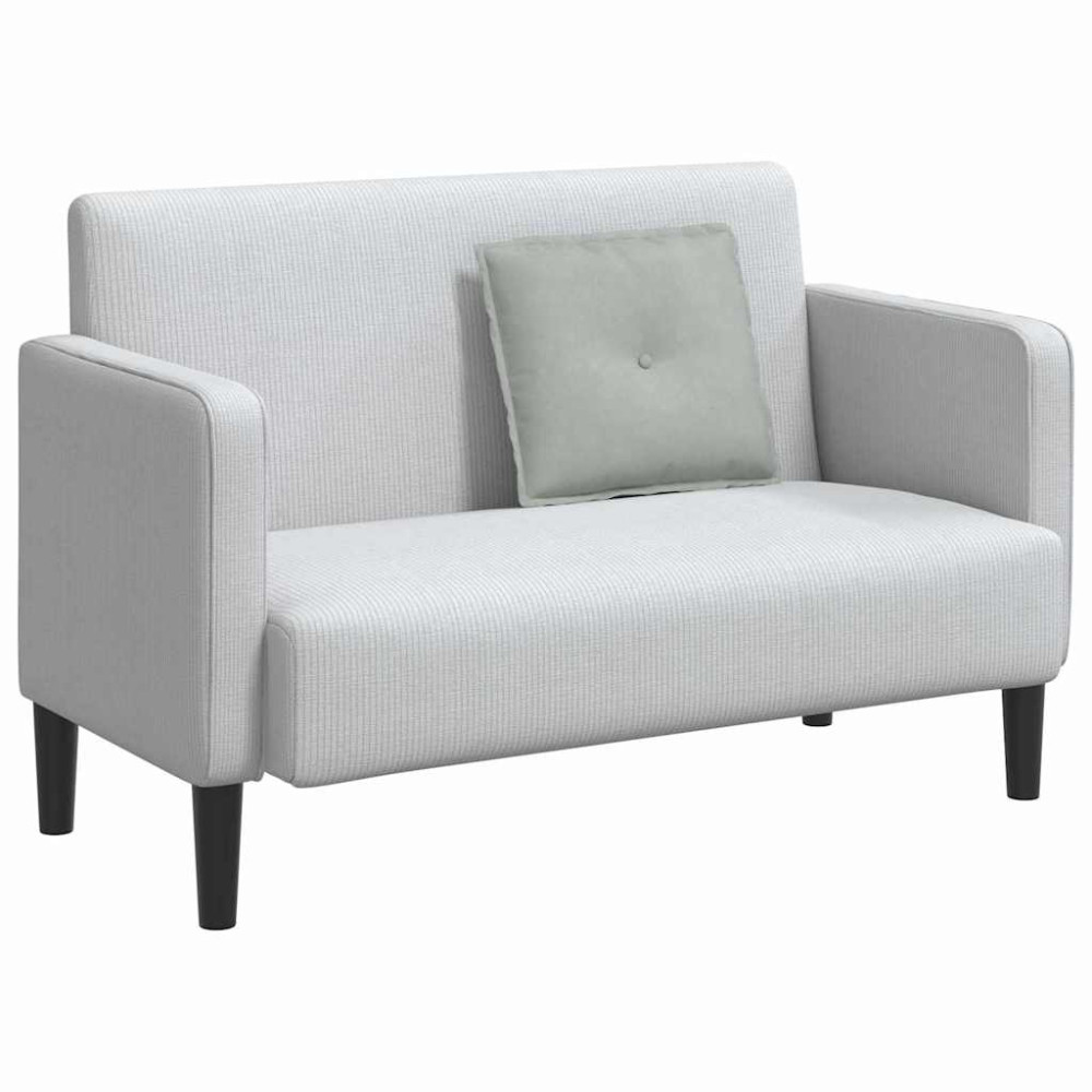 Produktbild för Ryggkudde Ljusgrå 50 x 45 cm Kordread tyg