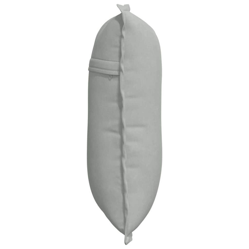 Produktbild för Ryggkudde Ljusgrå 50 x 45 cm Kordread tyg