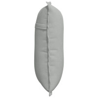 Produktbild för Ryggkudde Ljusgrå 50 x 45 cm Kordread tyg