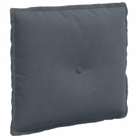 Produktbild för Ryggkudde Mörkgrå 50 x 45 cm Kordread tyg
