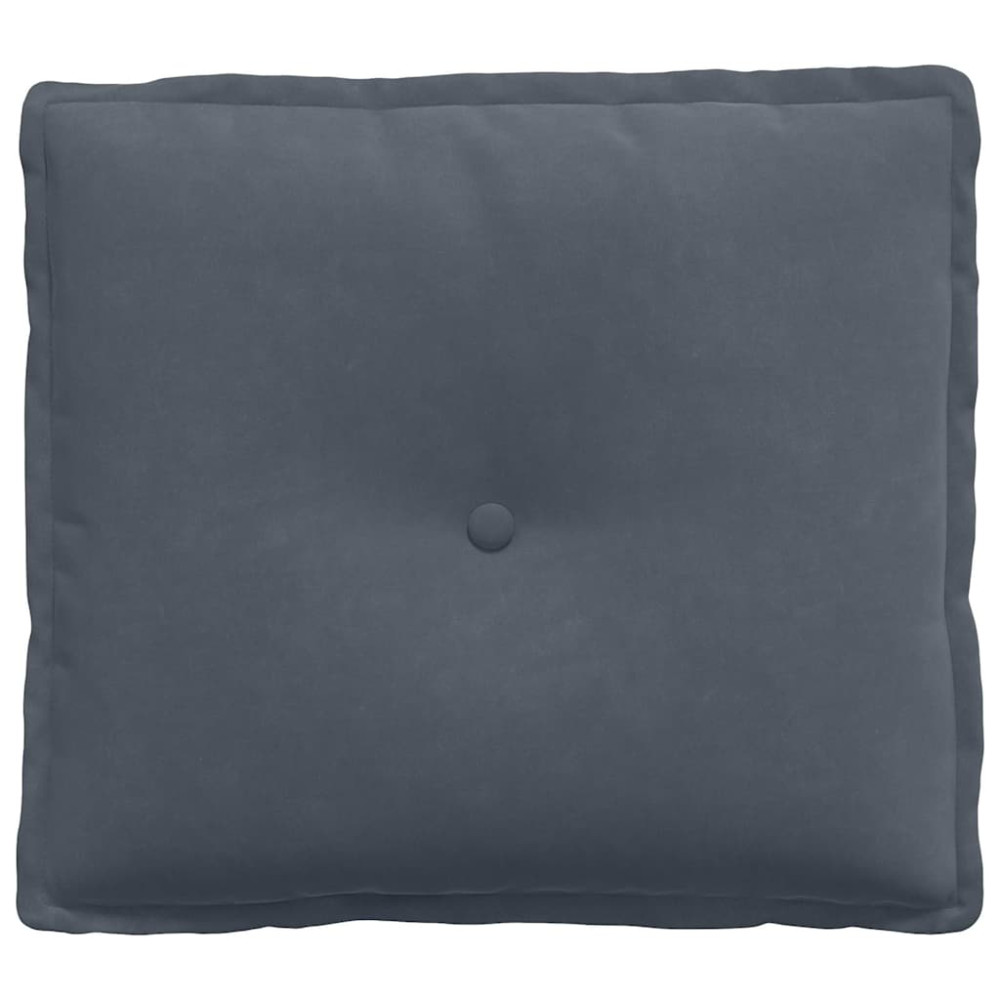 Produktbild för Ryggkudde Mörkgrå 50 x 45 cm Kordread tyg