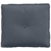 Produktbild för Ryggkudde Mörkgrå 50 x 45 cm Kordread tyg