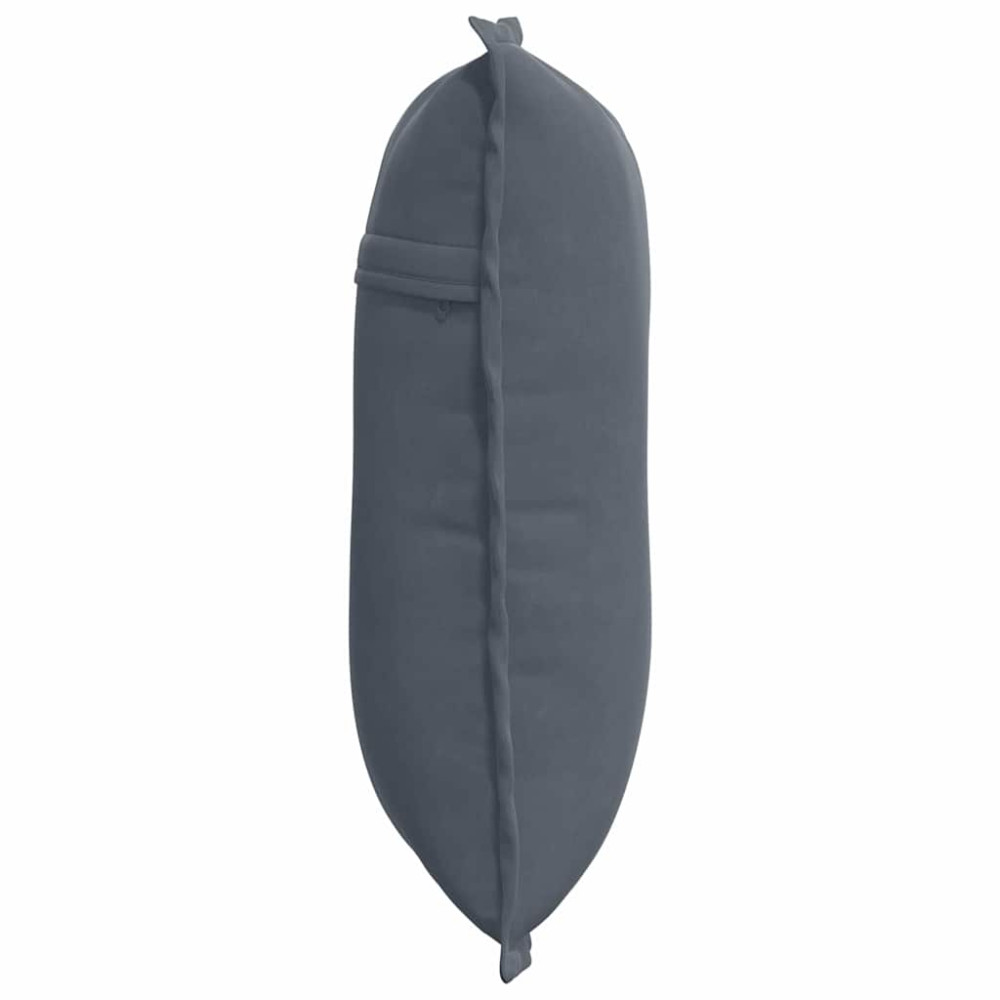 Produktbild för Ryggkudde Mörkgrå 50 x 45 cm Kordread tyg